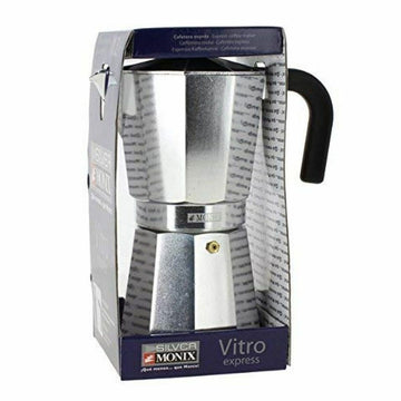 Italian Coffee Pot Monix Braisogona_M620012 Silver Aluminium 12 Cups