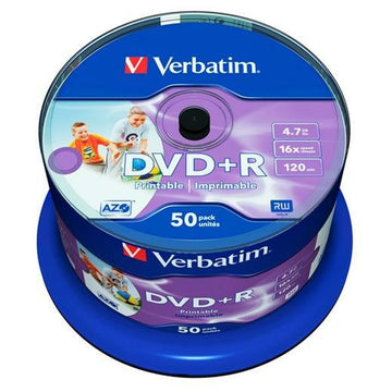 DVD-R Verbatim    50 Unités 4,7 GB 16x (50 Unités)