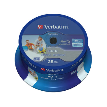 Blu-Ray BD-R Printable Verbatim 43811 25 Unités
