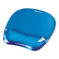 Mat with Wrist Rest Fellowes 9114120 Blue Transparent