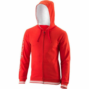 Sweat à capuche homme Wilson Team II Rouge