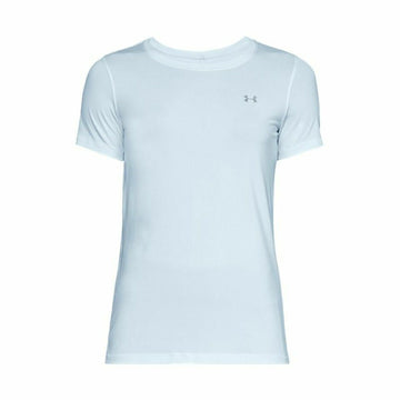 Damen Kurzarm-T-Shirt Under Armour HeatGear Hellblau