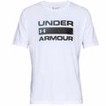 Herren Kurzarm-T-Shirt Under Armour Team issue Wordmark Weiß