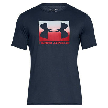 T-shirt à manches courtes homme Under Armour Boxed Bleu foncé