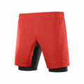 Sport Shorts Salomon TwinSkin Rot