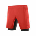 Sports Shorts Salomon TwinSkin Red