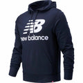 Herren Sweater mit Kapuze New Balance MT91548 Marineblau