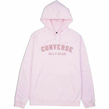 Unisex Hoodie Converse Classic Fit All Star Single Screen Pink