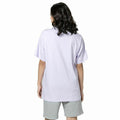 Unisex Short Sleeve T-Shirt Converse Standard Fit Center Front Large Lavendar