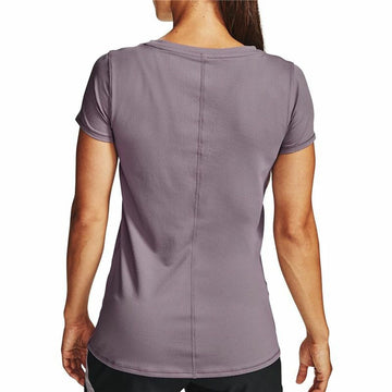 Damen Kurzarm-T-Shirt Under Armour HeatGear Lila