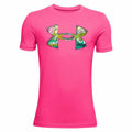 Child's Short Sleeve T-Shirt Under Armour UA Tech Pink