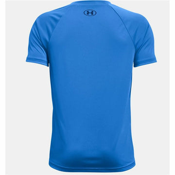 Children’s Short Sleeve T-Shirt Under Armour Tech Hybrid Blue