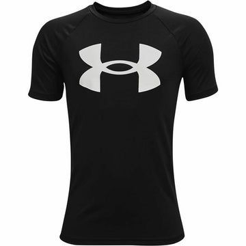 Child's Short Sleeve T-Shirt Under Armour Tech Big Logo Black