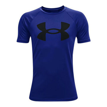 Men’s Short Sleeve T-Shirt Under Armour Tech Big Logo Blue