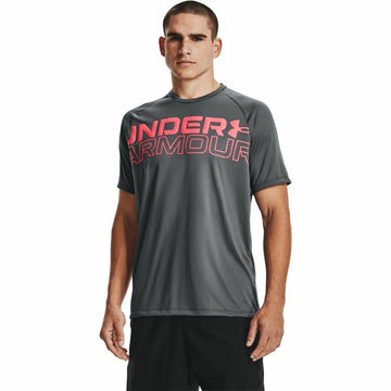 Men’s Short Sleeve T-Shirt Under Armour Tech 2.0 Dark grey