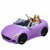 Doll Barbie And Her Purple Convertible
