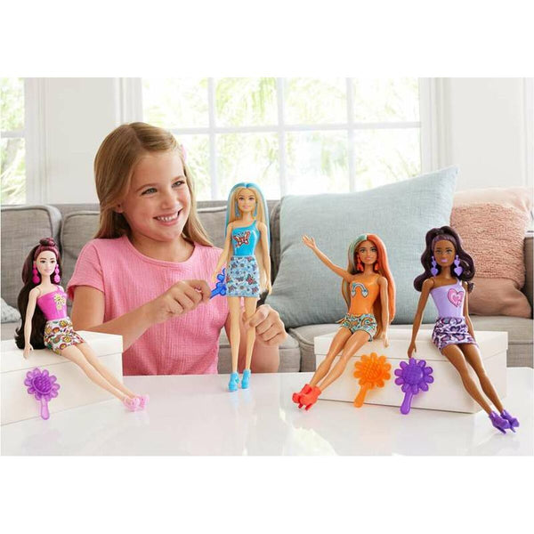 Poupée Barbie Color Reveal Serie Ritmo Arc-en-ciel