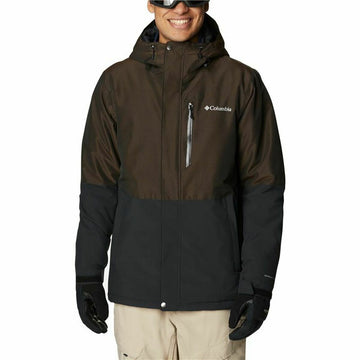 Giacca Sportiva da Uomo Columbia Winter District Nero Marrone Cappuccio