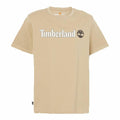 T-shirt à manches courtes homme Timberland Kennebec River Linear Logo Marron Clair