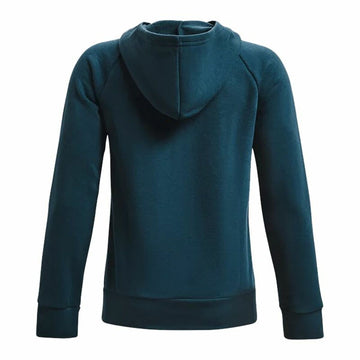 Jungen Sweater mit Kapuze Under Armour Rival Fleece Hoodie Türkis