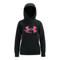 Sweatshirt mit Kapuze für Mädchen Under Armour Fleece Logo Schwarz