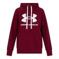 Damen Sweater mit Kapuze Under Armour Fleece Rival Rot Dunkelrot