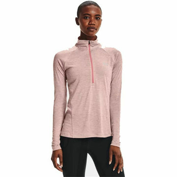 Women’s Short Sleeve T-Shirt Under Armour  Tech 1/2 Zip Pink