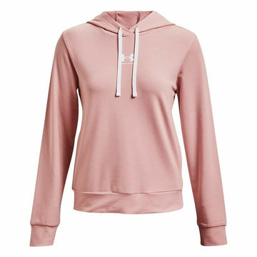 Sweat à capuche femme Under Armour Rival Terry Rose