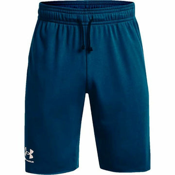 Short de Sport pour Homme Under Armour Rival Terry Bleu