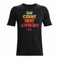 Men’s Short Sleeve T-Shirt Under Armour Basketball Heat Black