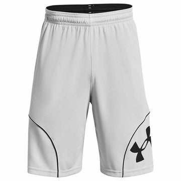 Herren-Sportshorts Under Armour Perimeter 28 cm Weiß