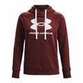 Damen Sweater mit Kapuze Under Armour Rival Fleece Granatrot