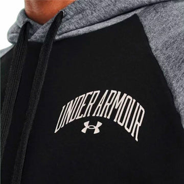 Herren Sweater mit Kapuze Under Armour  Wordmark Colorblock Schwarz