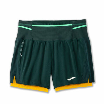 Men's Sports Shorts Brooks High Point 5" 2-in-1 Green