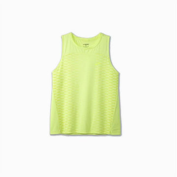 Women's Sleeveless T-shirt Brooks Sprint Free 2.0 Yellow