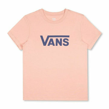 T-shirt à manches courtes femme Vans Drop V SS Crew-B W Peach Saumon