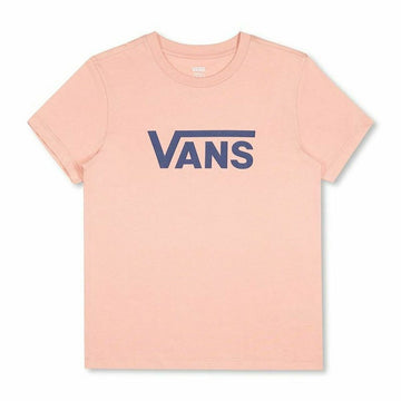 Damen Kurzarm-T-Shirt Vans Drop V SS Crew-B W Peach Lachsfarben