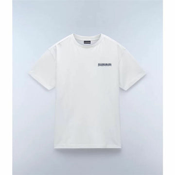 Men’s Short Sleeve T-Shirt Napapijri S-Linth Ss White