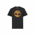 Herren Kurzarm-T-Shirt Timberland Kennebec River Tree Logo Schwarz