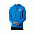 Sweat à capuche et fermeture éclair homme New Balance MJ03558 SBU Bleu