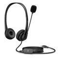 Kopfhörer mit Mikrofon HP Wired USB Headset Schwarz