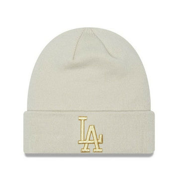 Bonnet de Sport New Era Metallic Logo Los Angeles Beige Taille unique