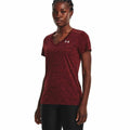 Damen Kurzarm-T-Shirt Under Armour Dunkelrot