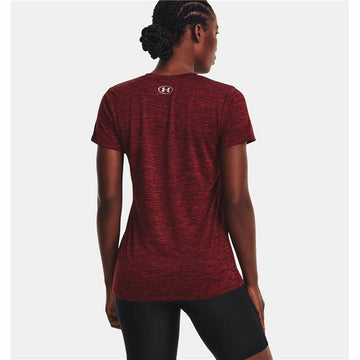 Damen Kurzarm-T-Shirt Under Armour Dunkelrot