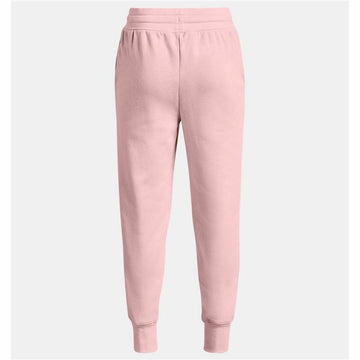 Children's Tracksuit Bottoms Under Armour Rival Fleece Pink