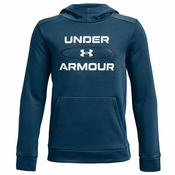 Sweat à capuche enfant Under Armour Fleece Graphic Bleu