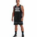 Basketball-T-Shirt Under Armour Baseline Schwarz