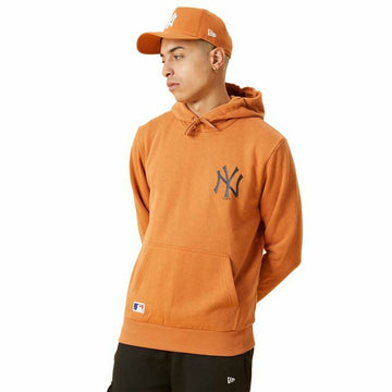 Sweat à capuche homme New Era MLB New York Yankees Marron