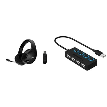 Slušalke z mikrofonom Hyperx Auriculares gaming inalámbricos HyperX Cloud Stinger Core + 7.1 (negro) Črna