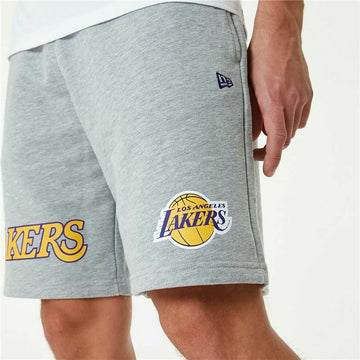 Short de Sport New Era LA Lakers Gris